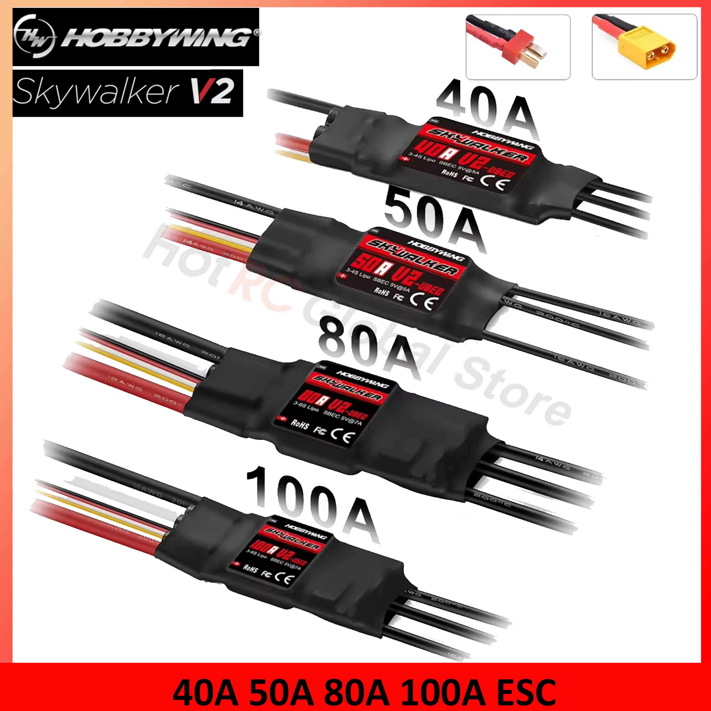 Drone Racing Motor - HOBBYWING Skywalker serie V2 40A 50A