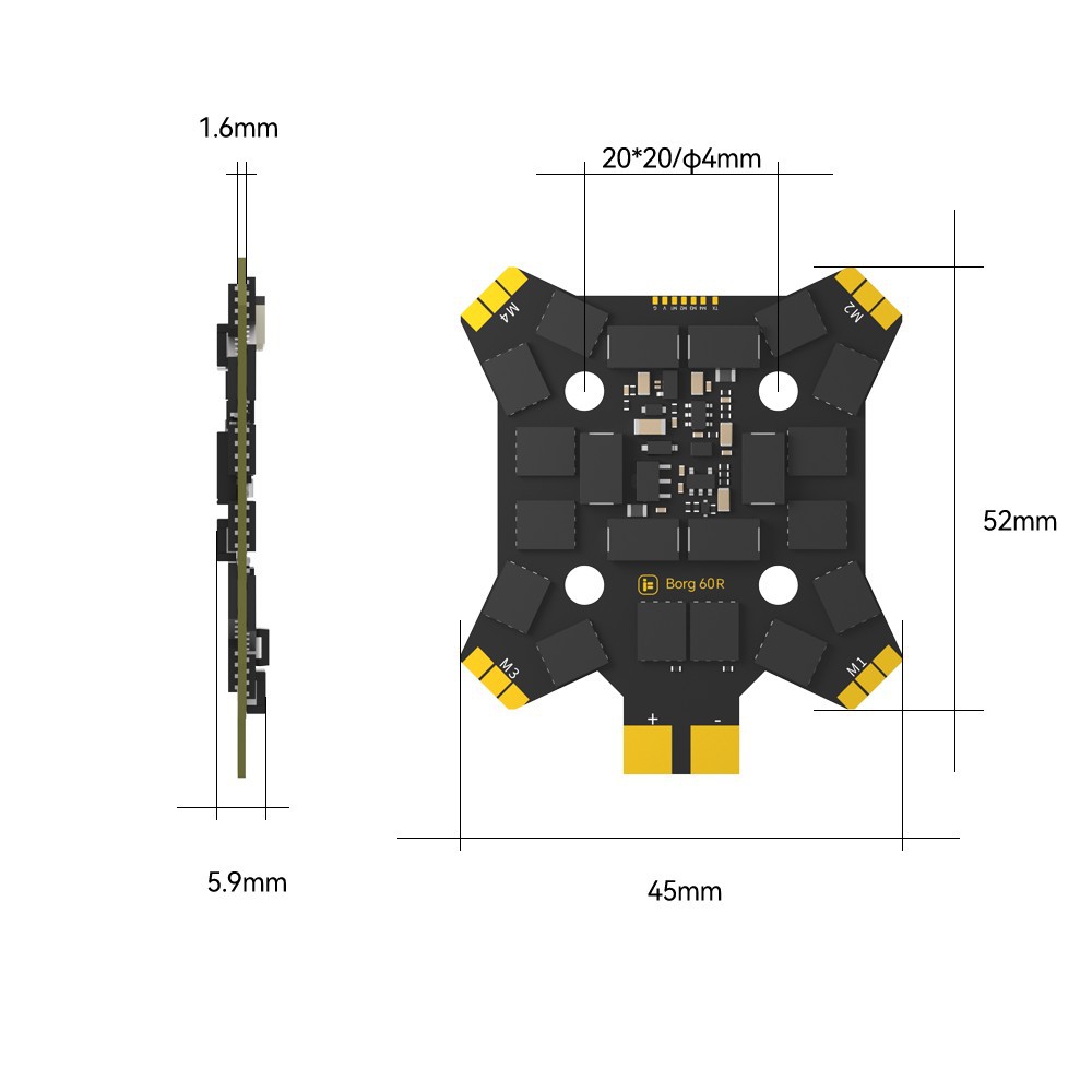 iFlight Borg Mini H7 (ICM42688 - Drone Racing Flight Controller recensione e prezzo